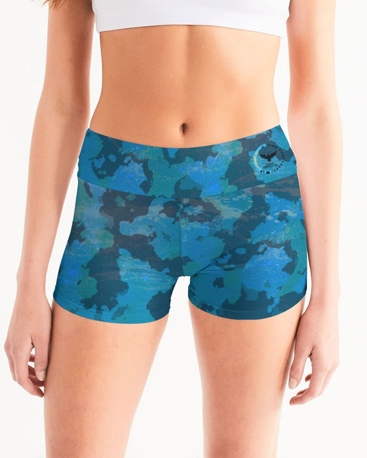 CoastFlex Active Ocean Camo Mid-Rise Sport Shorts