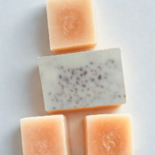 Coconut Glow + Himalayan Salt Scrub Handmade Soap Bar