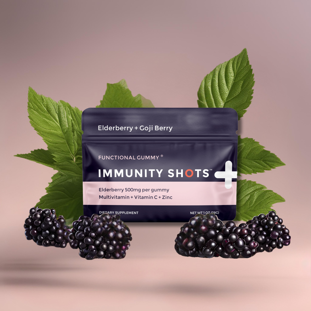 Immunity Shots - Elder Berry + Goji Berry Gummy Vitamins | 12-Pack