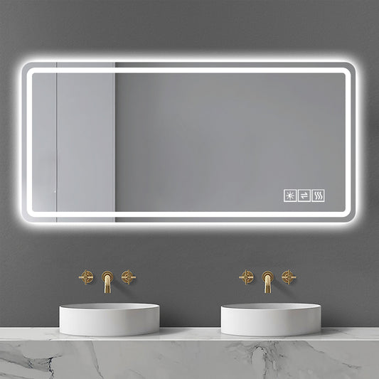 28*60inch LED Bathroom Vanity Mirror ,Wall Mirror,Anti-Fog, Dimmable,Shatter-Proof Tempered Glass, Ideal for Bathroom W