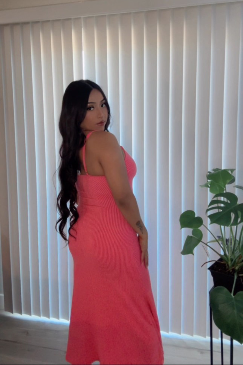 Liana Ribbed Mid Maxi Dress