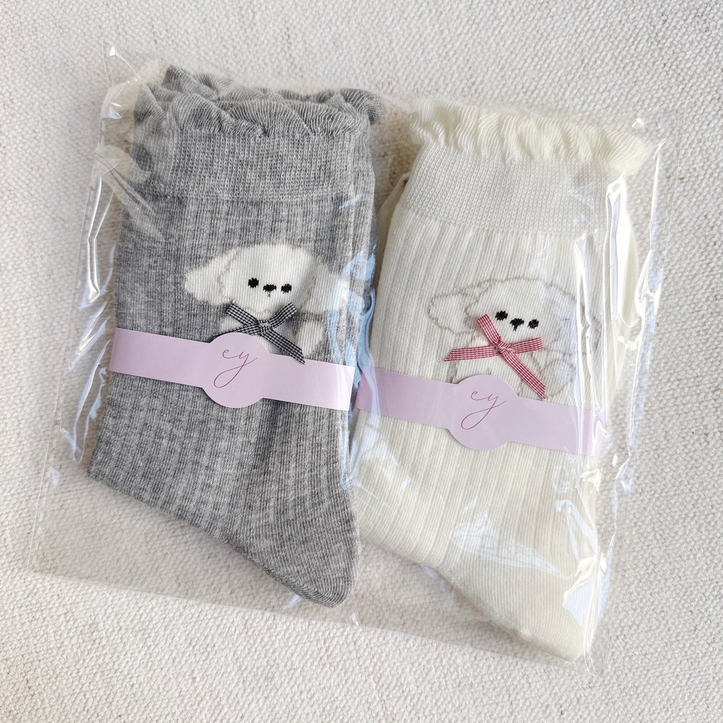 Bichon Puppy Design Socks Set of 2