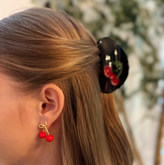 Fresh Cut Cherries Hair Claw