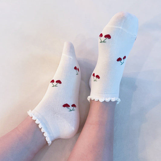 Heart My Cherries Socks Set of 3