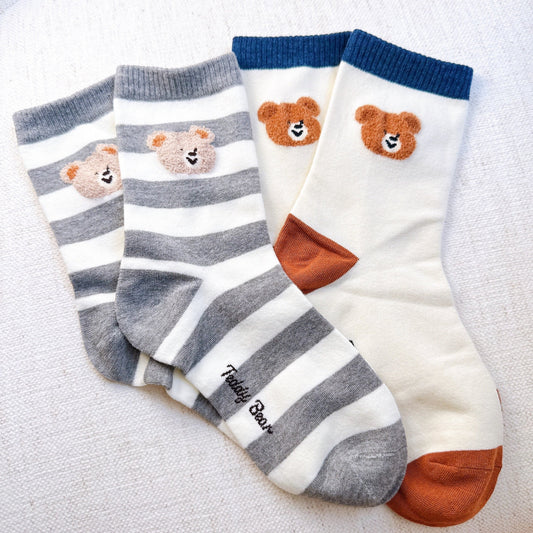 Hehe Bear Socks Set of 2