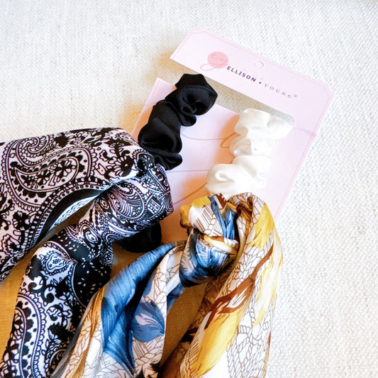 Nantucket Bandana Scarf Scrunch Set of 2