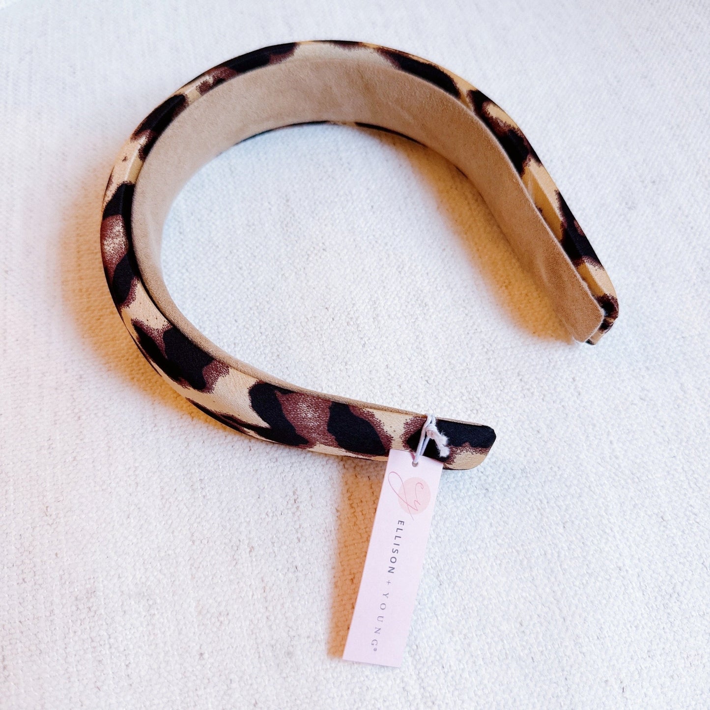 Luxe Satin Leopard Headband