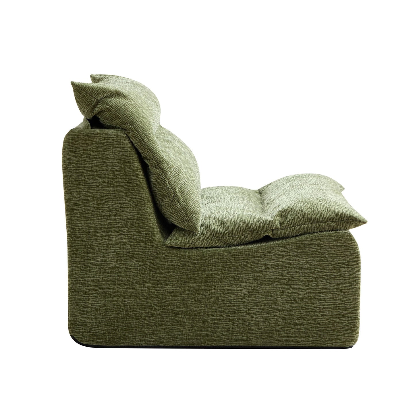 3 Seat Chair Sofa Lounge Chair With Backrest Fully Compressed Sofa Suitable for Living Room, Bedroom, Polyester,GREEN