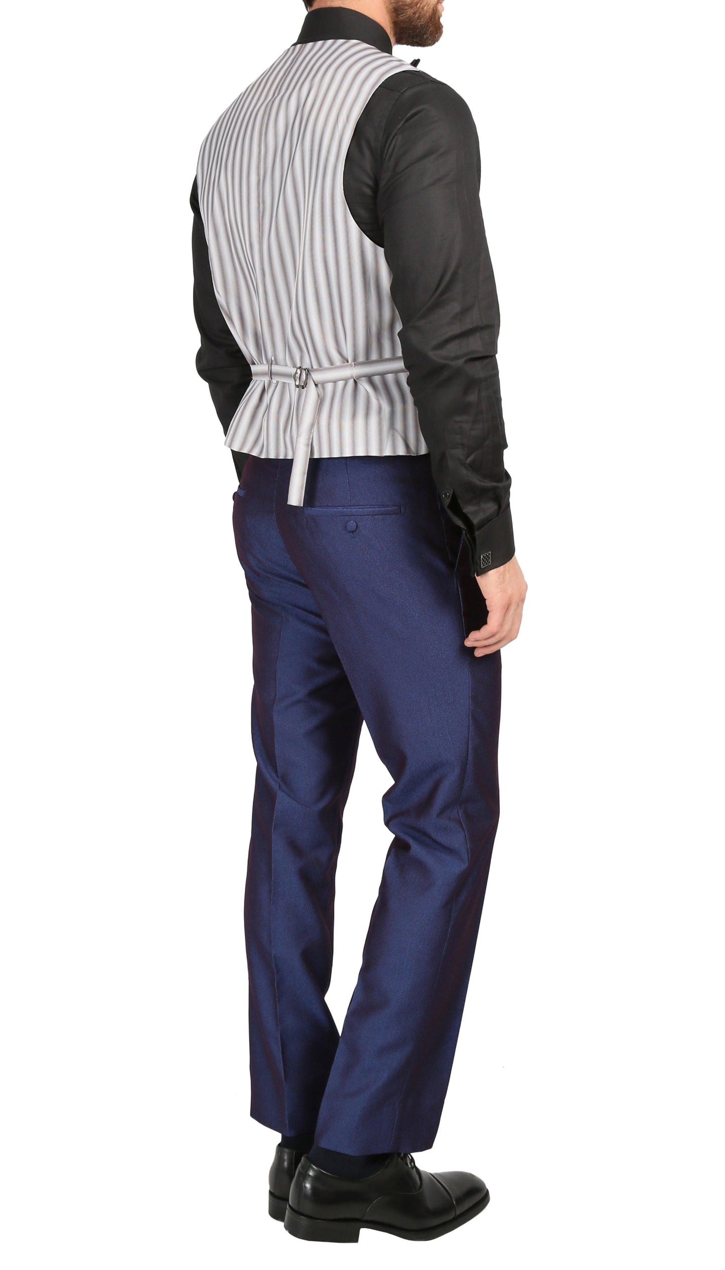 Ferrecci Men's Daxson Navy Slim Fit Shawl Collar 3pc Tuxedo