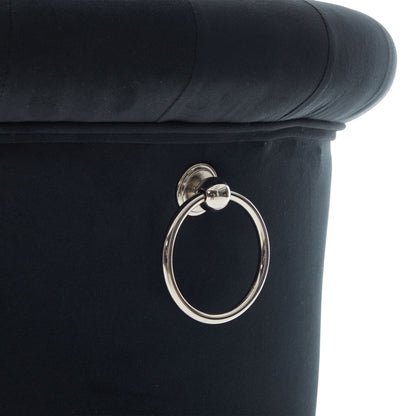 Velvet Bar Stool Set of 2, Adjustable Swivel Bar Stools With Silver Plated Metal Leg, Chrome Nailhead, Counter Height Ch