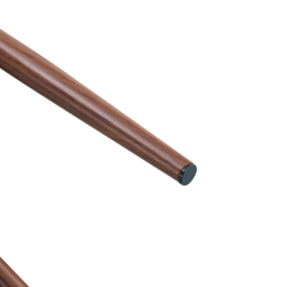 Luxury Simple Chair Set of 4 Black Linen-Cotton High Resilience Dining Chair With Metal Walnut Color Leg