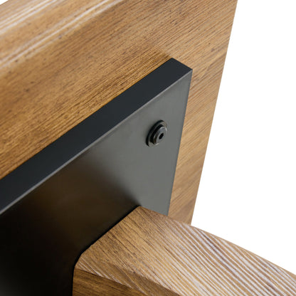 Modern Minimalist Wood Texture Sticker-Patterned MDF Square Coffee Table. Add a Quiet and Cozy Atmosphere to Your home.W