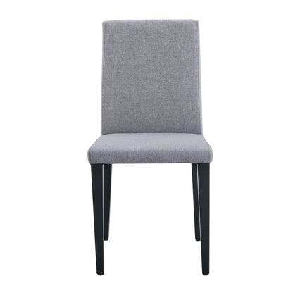 Exquisite Light Gray Linen-Cotton Dining Chairs Set of 4, Simple and Versatile Design With Comfortable Seating