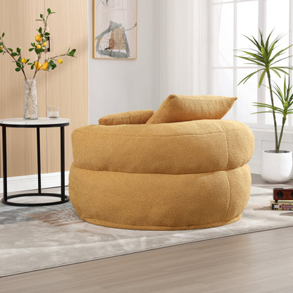 Chenille Sponge Single Sofa,No Assembly Required,Fluffy Modern Sleeper Chair for Living Room, Bedroom, Lounge and Projec