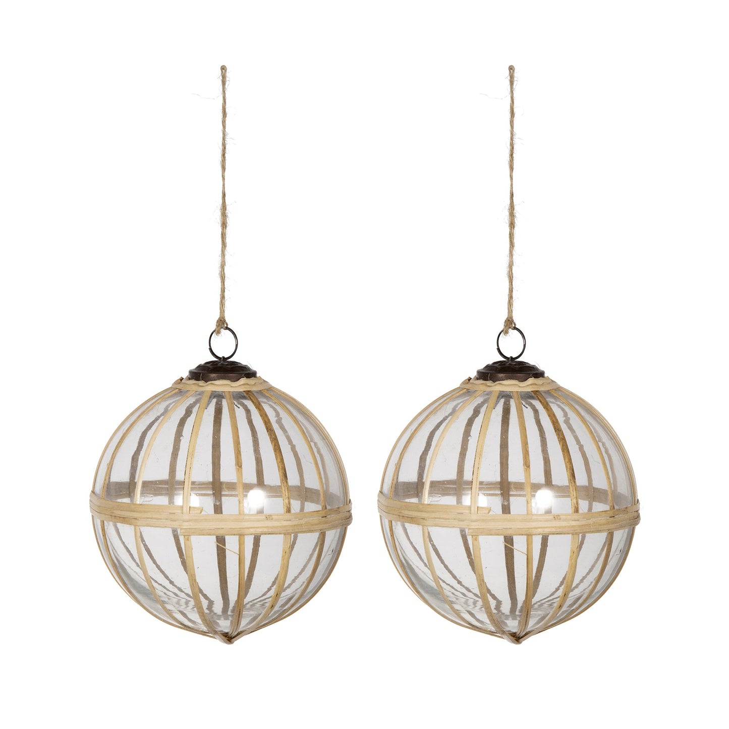 D5' X-Mas Hanging Ornament, Decorative Hanging Ball Christmas Tree Ornaments for Holiday Party Decorations, Set of 2