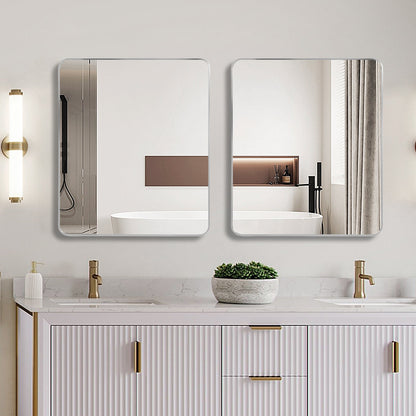 Silver 30 'X36' Rectangular Bathroom Wall Mirror