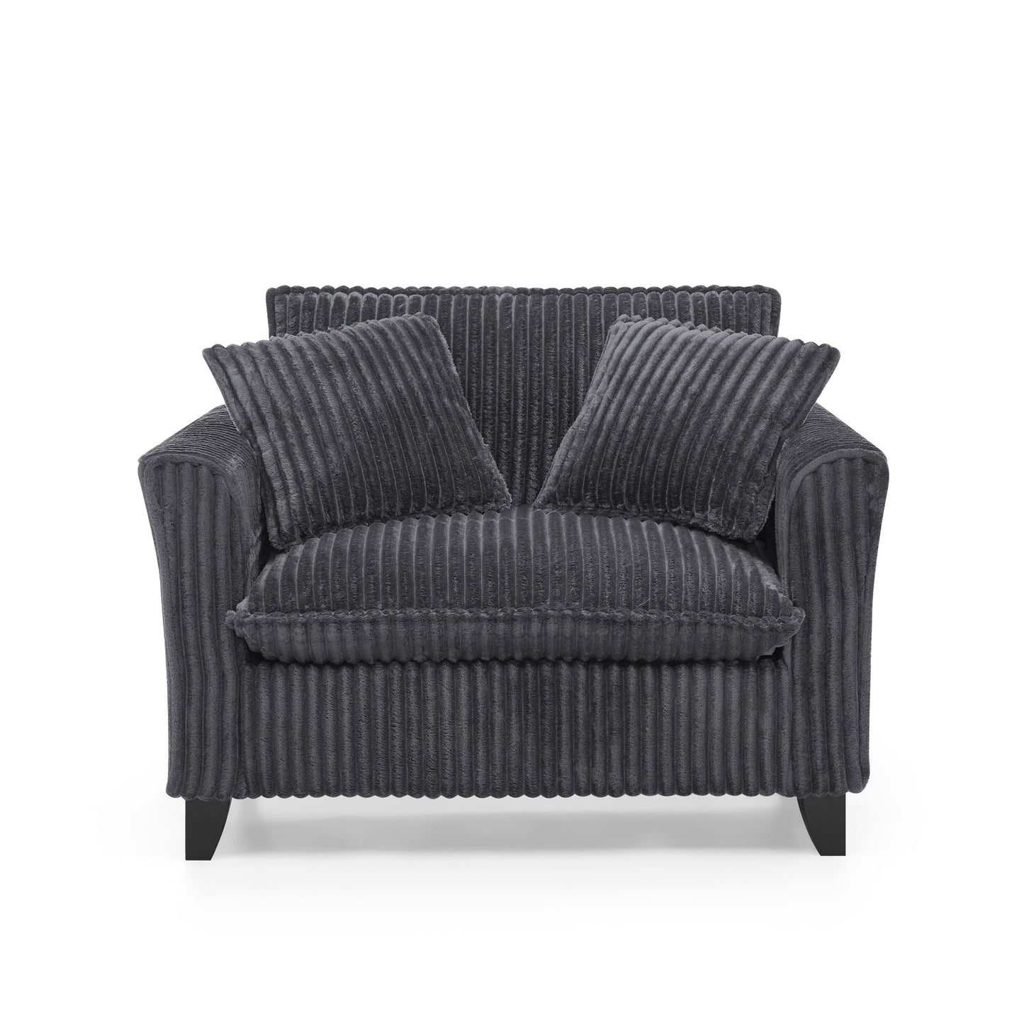 Lazy Sofa Chair, Comfortable Single-Person Sofa Chair, With a Backrest and Soft Seat Cushion, Having Armrests on Both Si