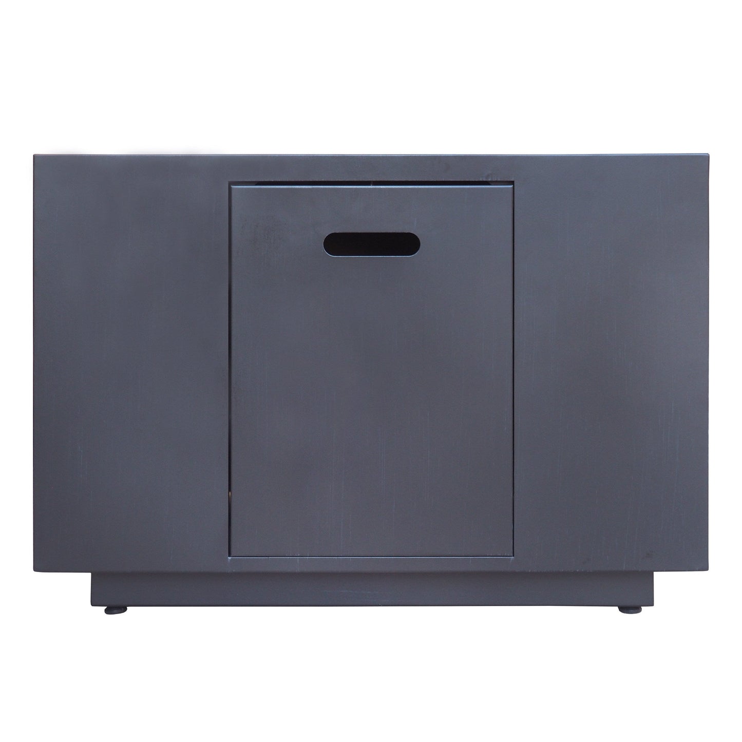 Outdoor Patio Propane Fire Pit 24'' H X 33'' W Square Iron Gas-Burning Fire Pit - 50,000 BTU, Tank in Side, Dark Grey