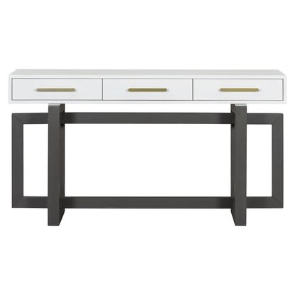 Elegant Console Table With Three Drawers, Extra Long Entryway Table for Entryway, Hallway, Living Room, Foyer, Corridor