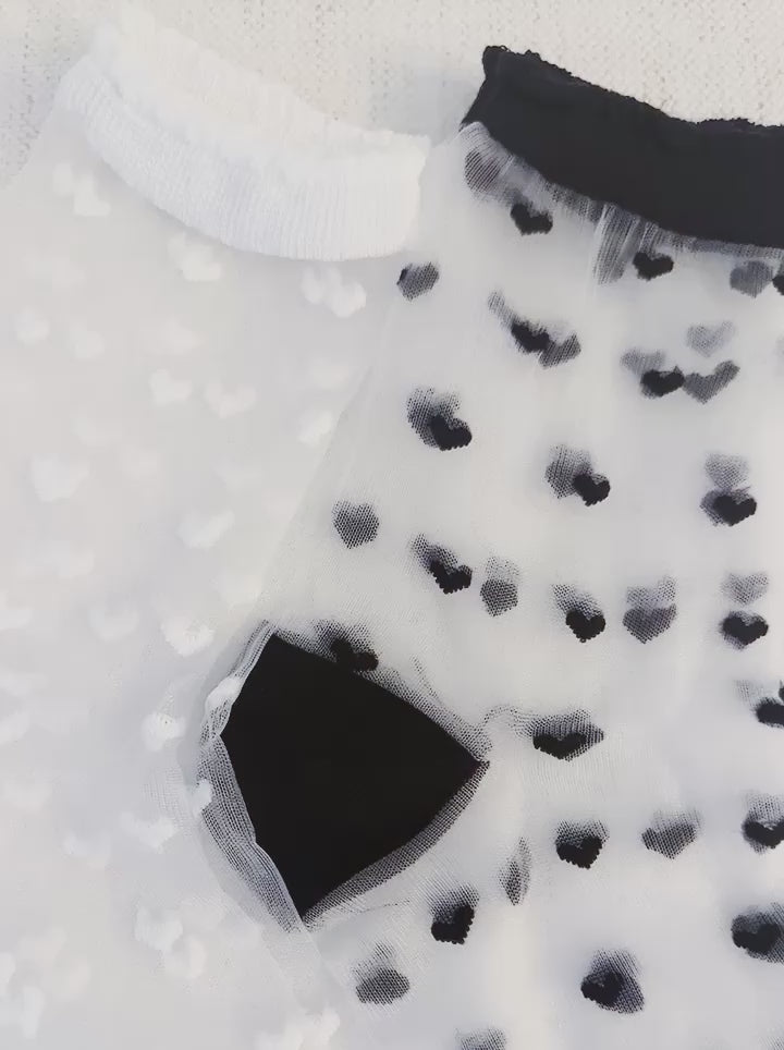 Sweet Hearts Sheer Socks Set of 2