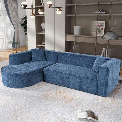 Modern Style Sectional Sofa,Sponge Sectional Sofa Couch,Modular L-Shape Sofa Couch With Elegant Curved Design and Luxuri
