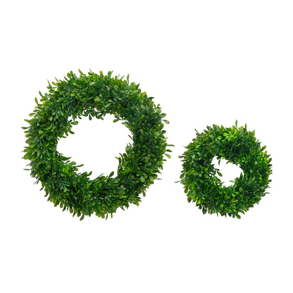 S/2 Greenery Wreath for Home Wedding Wall Window Decoration