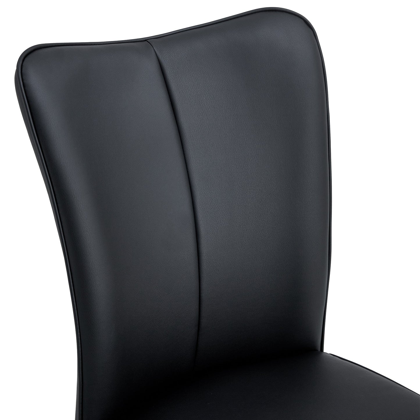 Modern Black PU Chair Set - Sleek Design With Black Metal Legs - Ideal for Various Venues