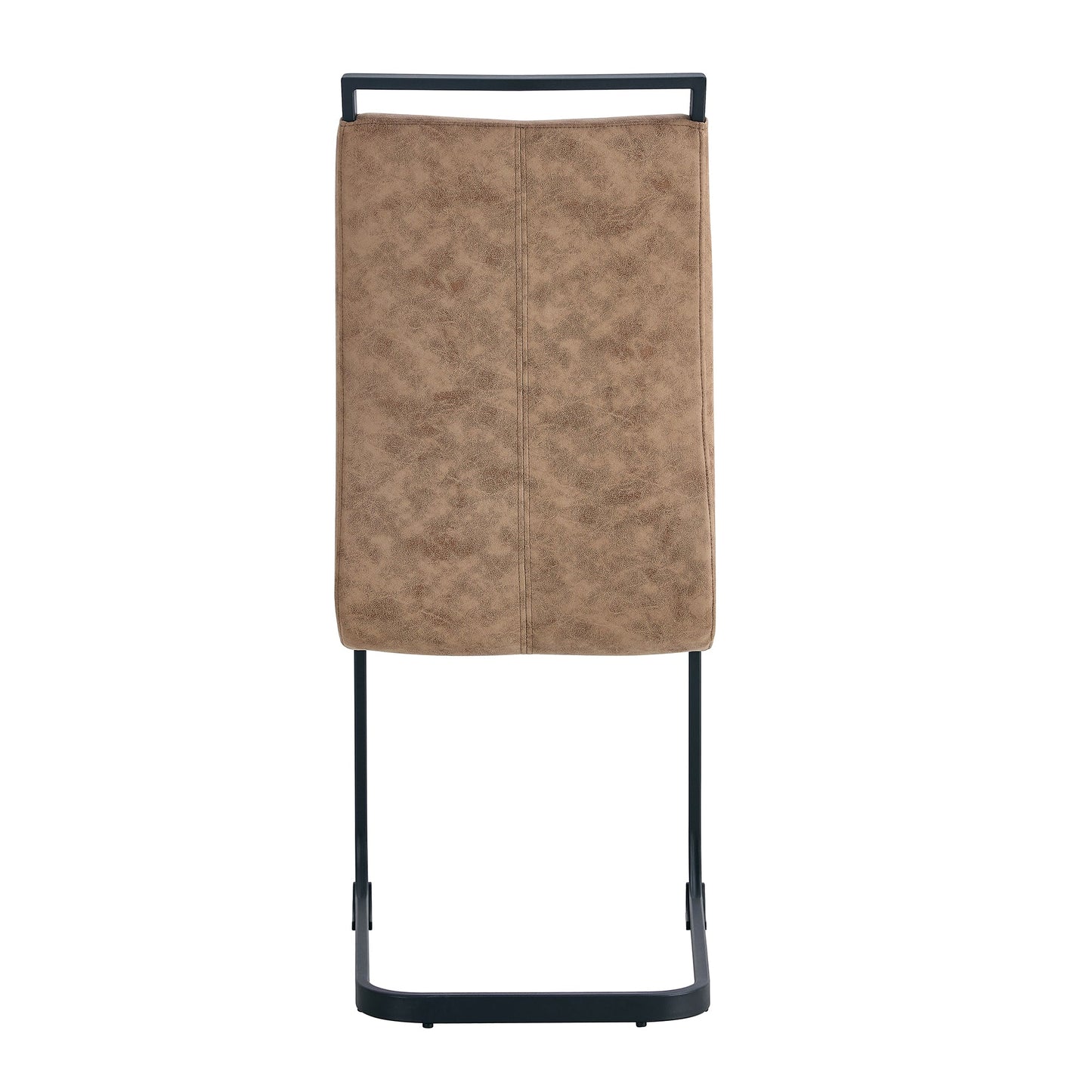 Dining Chairs,tech Cloth High Back Upholstered Side Chair With C-Shaped Tube Black Metal Legs for Dining Room Kitchen Va