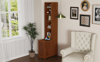 End Table With 3 Drawers, Corner Table With 4 Open Shelves, Tall Side Table for Bedroom and Corner, Expect Arrival Date