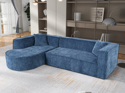 Modern Style Sectional Sofa,Sponge Sectional Sofa Couch,Modular L-Shape Sofa Couch With Elegant Curved Design and Luxuri