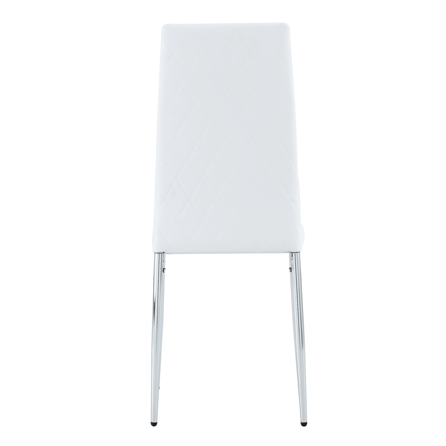 Modern Style Dining Chairs Set of 6 in White, Essential for Minimalist Homes.Meeting Family Dining Needs,PU Material Sea