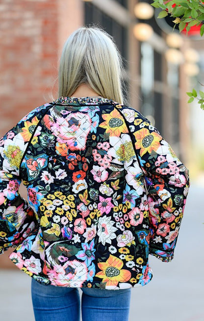 Flower Print Jacket