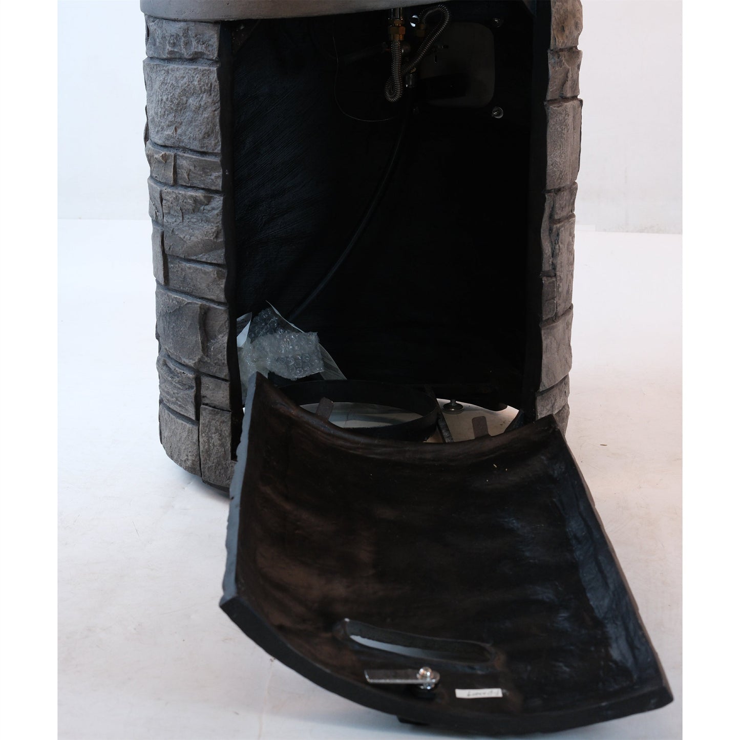 32000 BTU, CSA Certification Diameter 20 Inch Round Outdoor Gas Fire Pit,Contain 2.5kg Lava Stone and Rainproof Cover,Ma