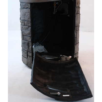 32000 BTU, CSA Certification Diameter 20 Inch Round Outdoor Gas Fire Pit,Contain 2.5kg Lava Stone and Rainproof Cover,Ma