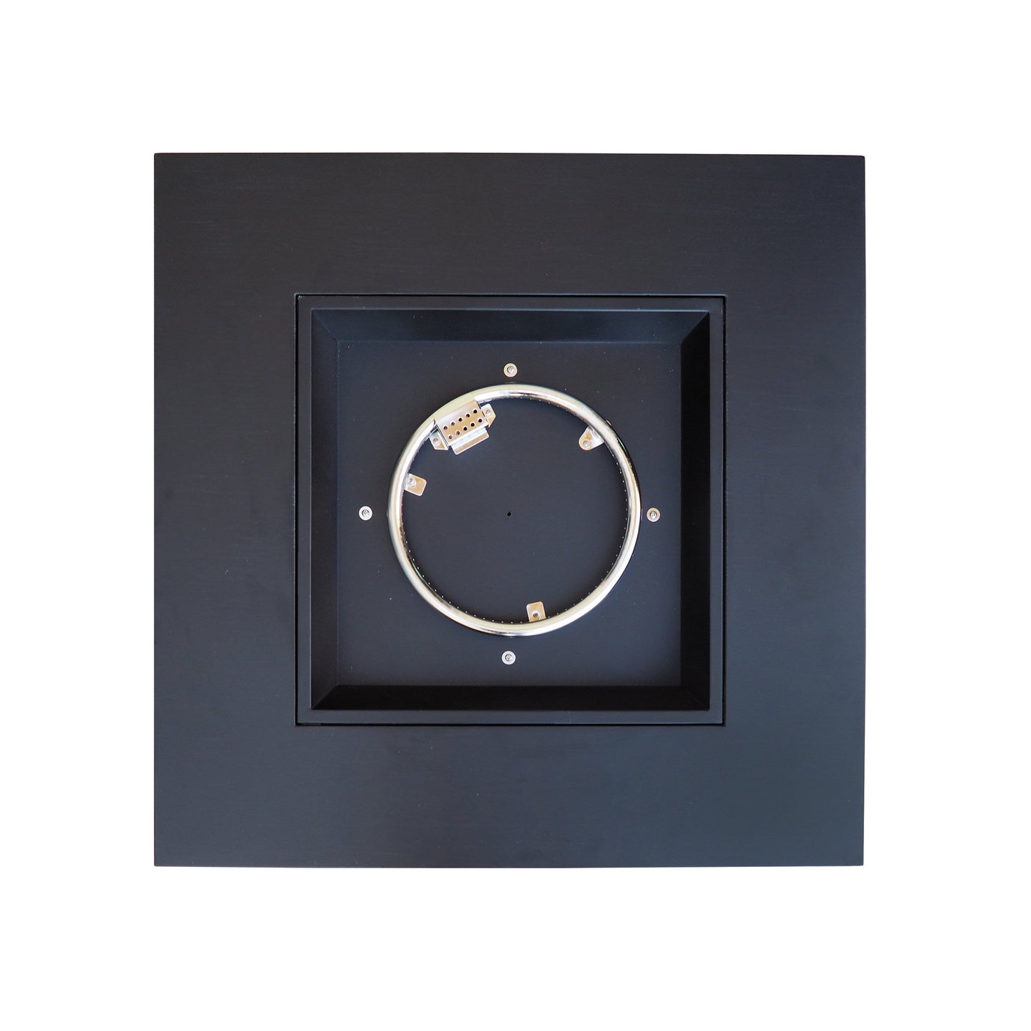 Outdoor Patio Propane Fire Pit 24'' H X 33'' W Square Iron Gas-Burning Fire Pit - 50,000 BTU, Tank in Side, Dark Grey