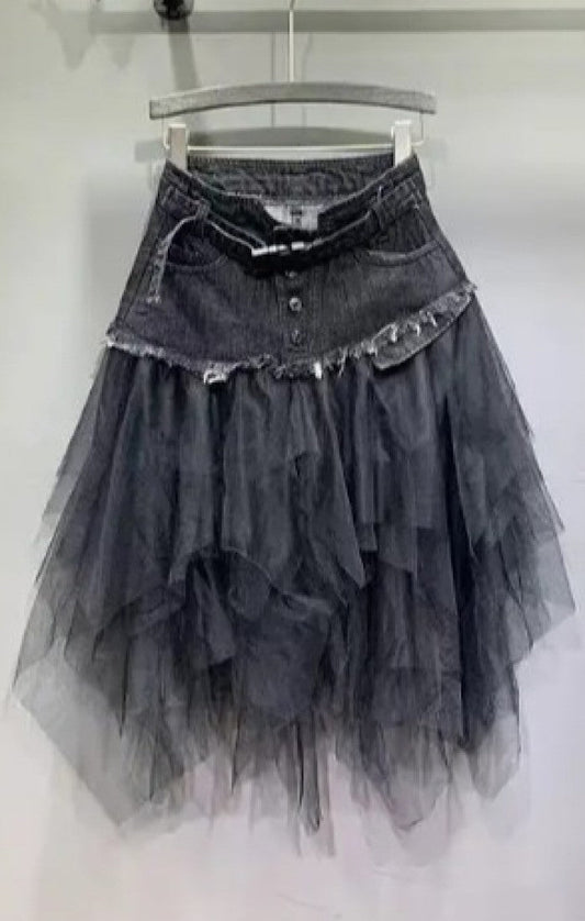 Denim Tutu Skirt