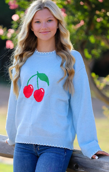Cherry Blossom Knit Sweater