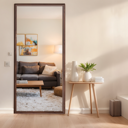 70*32 Inch Full-Body Floor Mirror With Artificial Wood Frame, Elegant Design and Durability, a Must-Have for Bedrooms, C