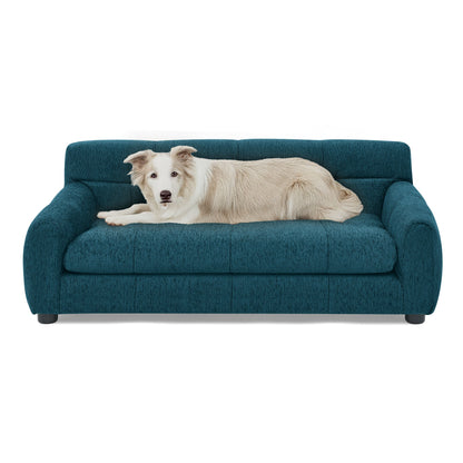 Soft and Comfortable Pet Sofa With Backrest and Armrests, Suitable for Modern Rectangular Pet Sofas for Small and Medium
