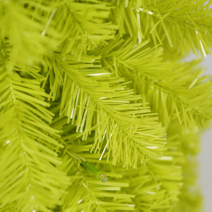 5FT Hinged Fir Artificial Fir Bent Top Christmas Tree, Xmas Tree Bendable Santa Hat Style Christmas Tree Holiday Decorat