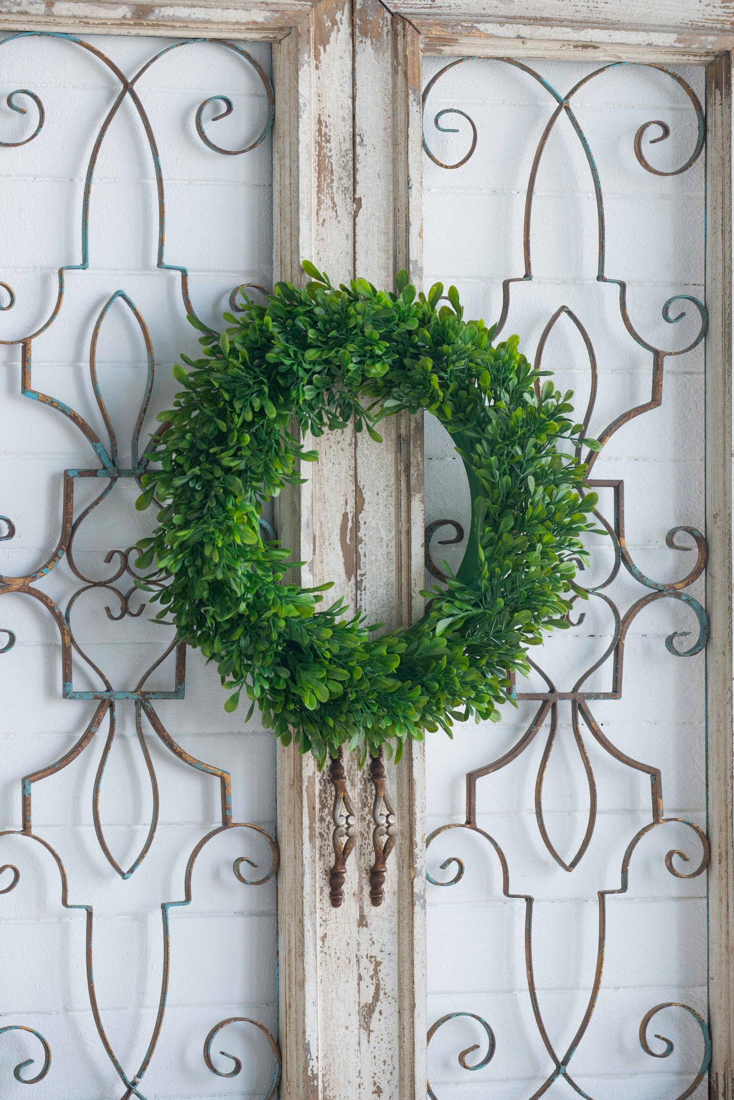 S/2 Greenery Wreath for Home Wedding Wall Window Decoration