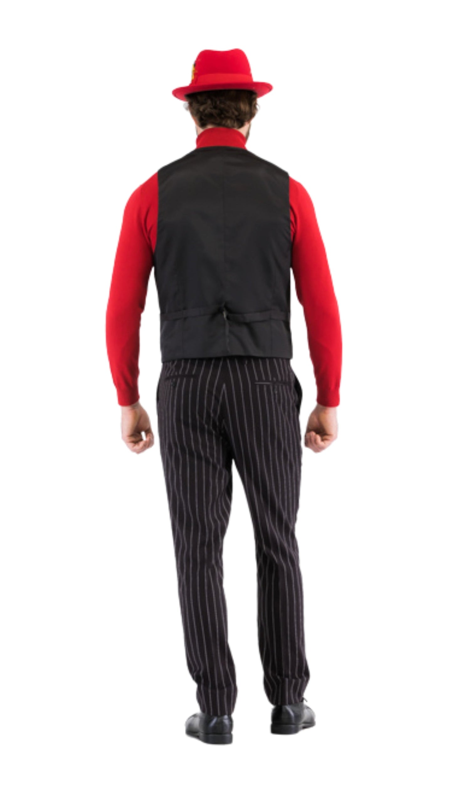 Bellagio Black White Mens 2 Button Slim Peak Lapel Suit With Pick Stitching Ticket Pocket Double Breasted Vest With Shaw