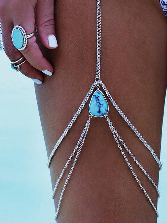 Bohemian Summer Sexy Beach Multilayer Leg Chain Women Body Jewellery