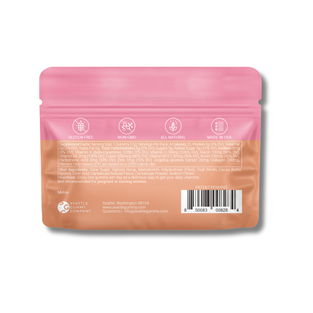 Multivitamin Gummy with Angelica | Melon  (12-Pack)