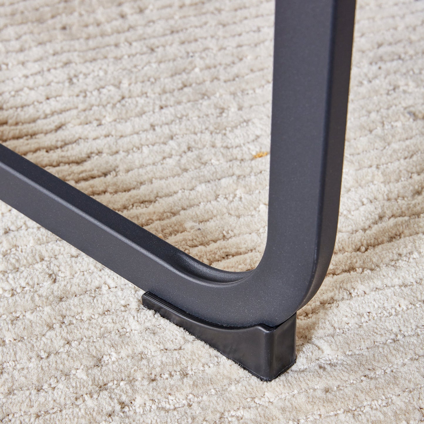 Dining Chairs,tech Cloth High Back Upholstered Side Chair With C-Shaped Tube Black Metal Legs for Dining Room Kitchen Va