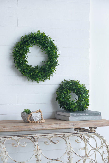 S/2 Greenery Wreath for Home Wedding Wall Window Decoration