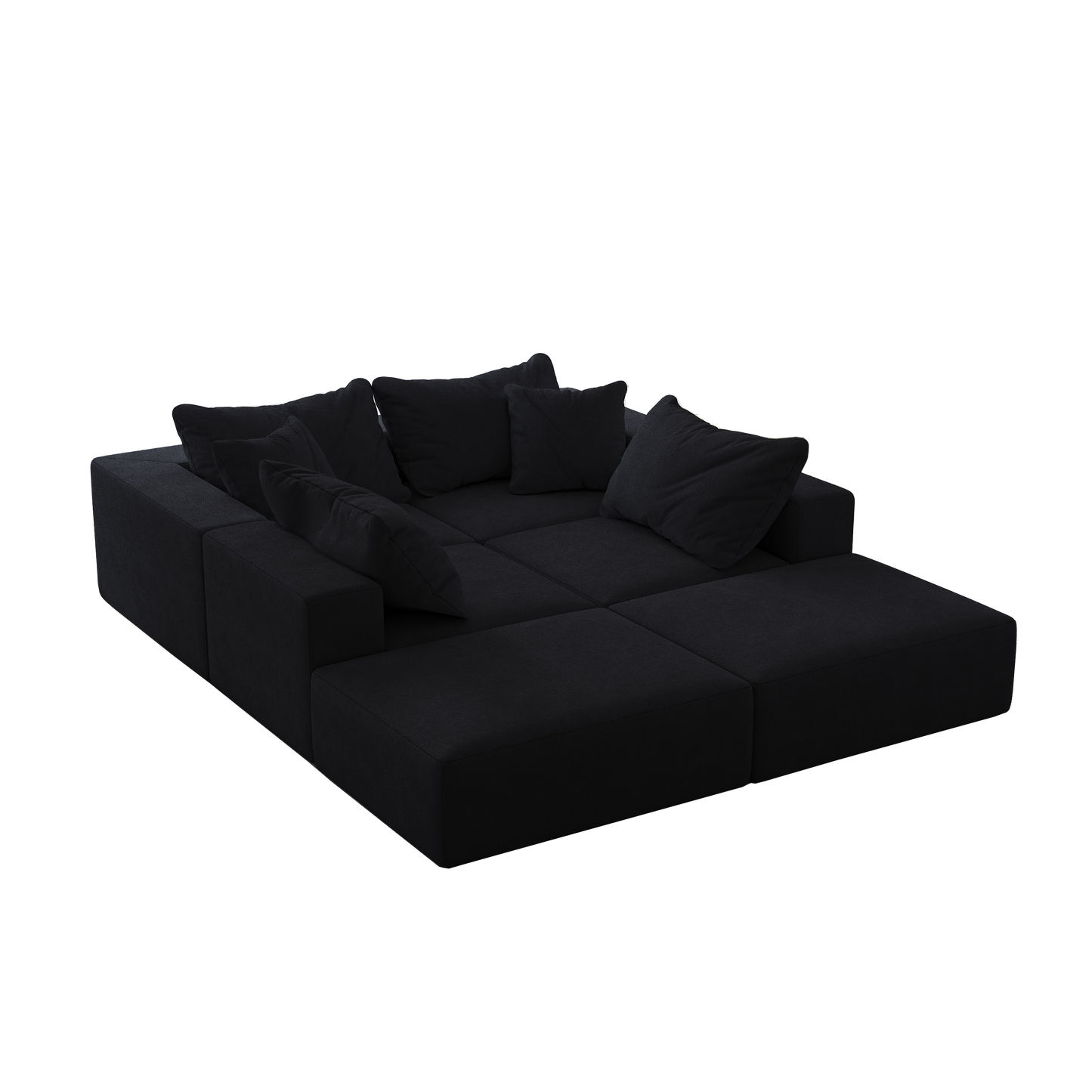 Oversized Sponge Cloud Sofa,Modern Upholstered Sectional Sofa Couch Set,Modular 162' L Shaped Sectional Living Room Sofa