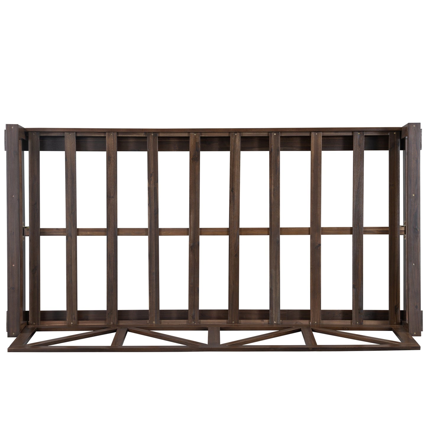 Acacia Wood Twin Size Patio Swing Bed Modern Porch Swing Hanging Bed Frame With 16.4ft Hemp Ropes for Garden,Backyard,Br