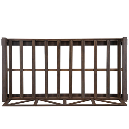 Acacia Wood Twin Size Patio Swing Bed Modern Porch Swing Hanging Bed Frame With 16.4ft Hemp Ropes for Garden,Backyard,Br