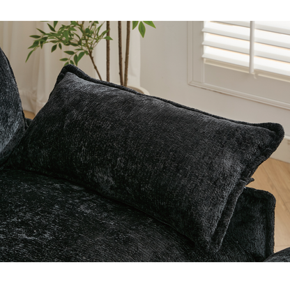 Modular Sofa,U Shaped Cloud Couch Comfy Set ,6-Seater, 2 Armrest Pillows,Convertible Sectional  Couch, Living Room,Apart